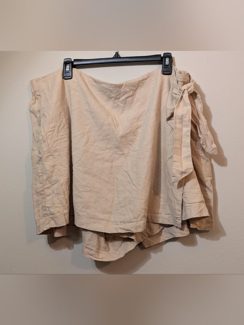 Tan Linen Wrap Skort Old Navy Size XXL